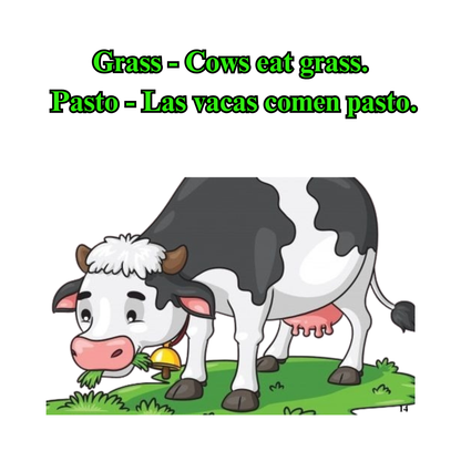 COW ON THE FARM / VACA EN LA GRANJA
